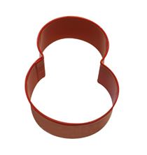 Picture of NUMBER 8 POLY-RESIN COATED COOKIE CUTTER RED 7.6CM